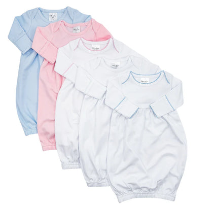 Picot Trim Baby Gown