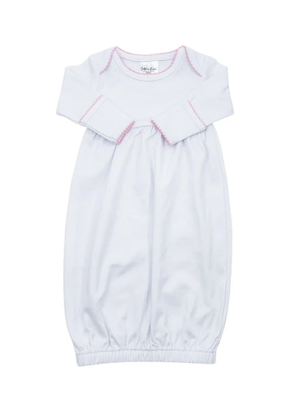 Picot Trim Baby Gown