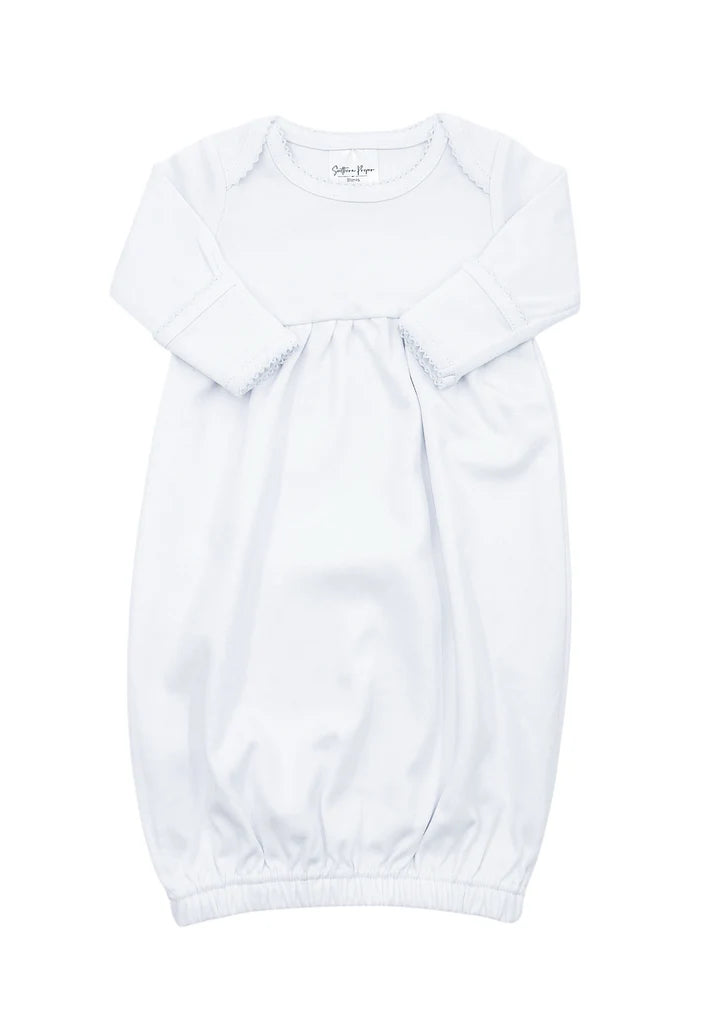 Picot Trim Baby Gown