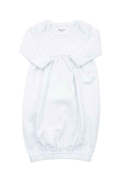Picot Trim Baby Gown