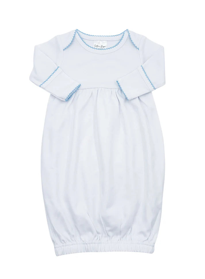 Picot Trim Baby Gown