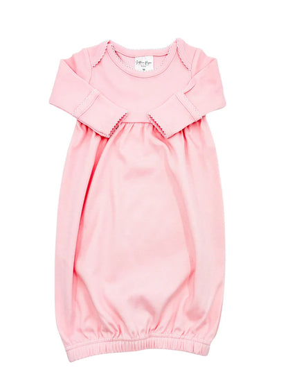 Picot Trim Baby Gown