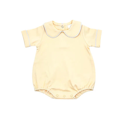 Baby Boys Peter Pan Collar PIping Edge Bubbe