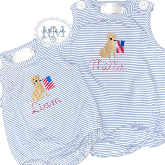 Patriotic Children's Striped Bubble