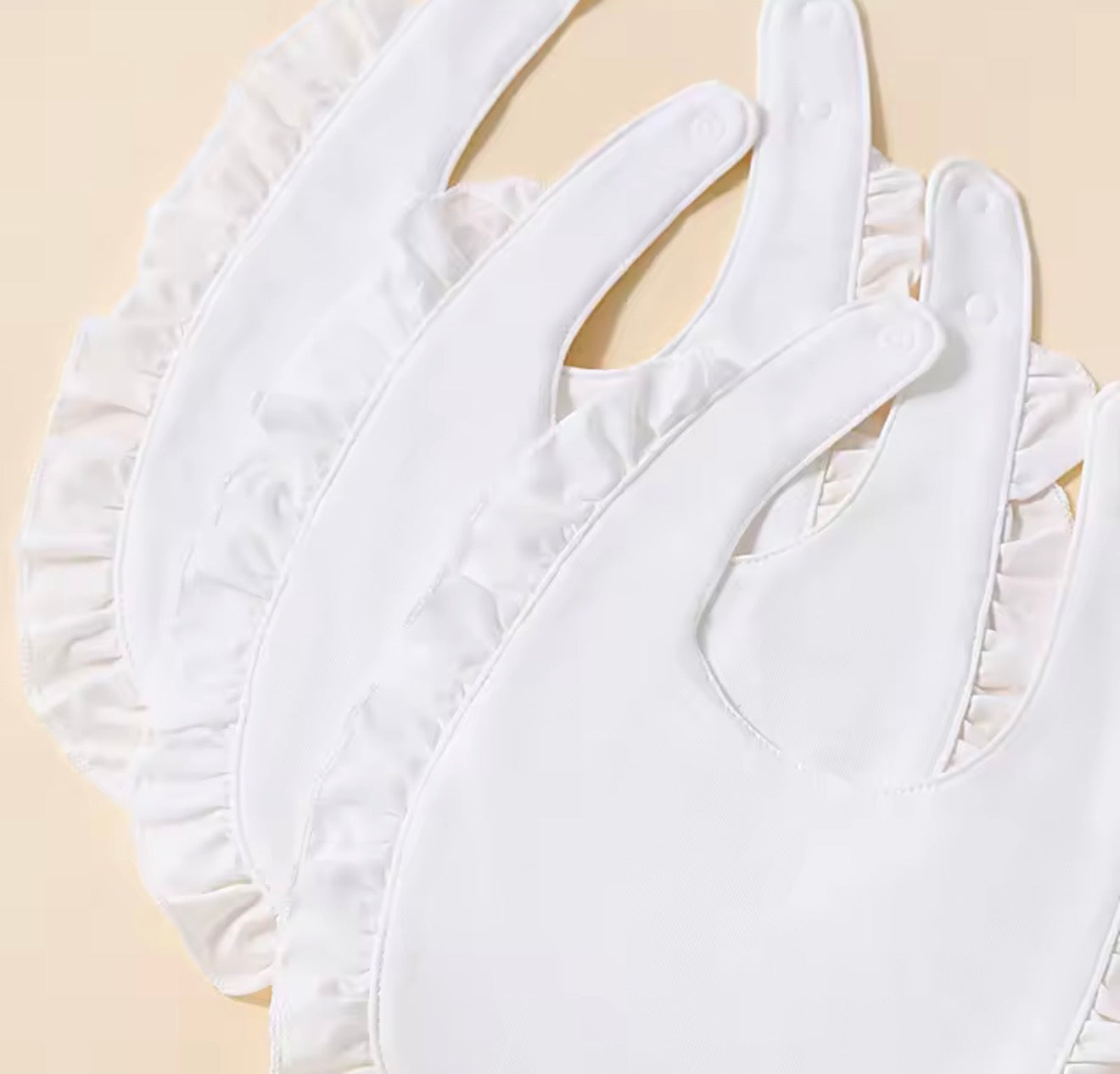 Baby Girl Ruffle Bib
