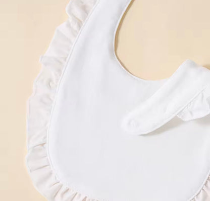 Baby Girl Ruffle Bib