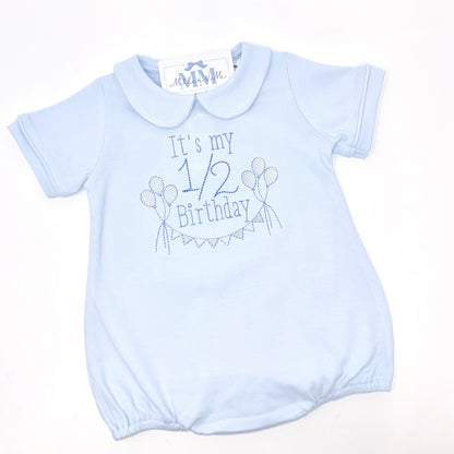 Baby Boy Half Birthday Bubble