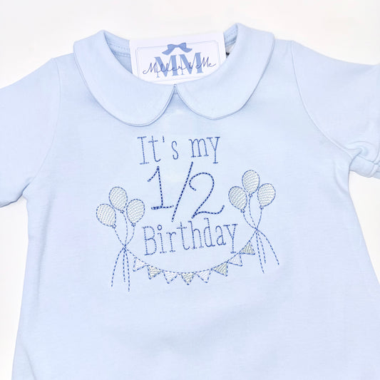 Baby Boy Half Birthday Bubble