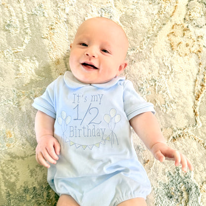 Baby Boy Half Birthday Bubble