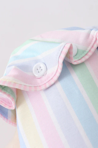 Rainbow Stripe Bonnett