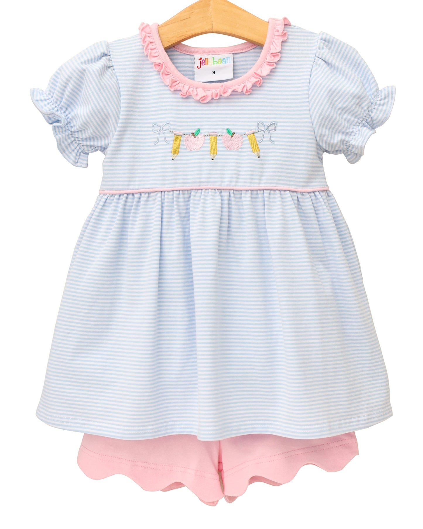 Pencil Garland Scallop Short Set - Pre-Order
