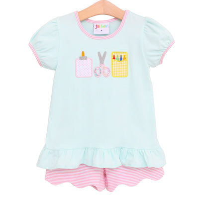 Ready Set Learn Scallop Short Set - Pre-Order