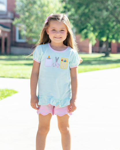 Ready Set Learn Scallop Short Set - Pre-Order