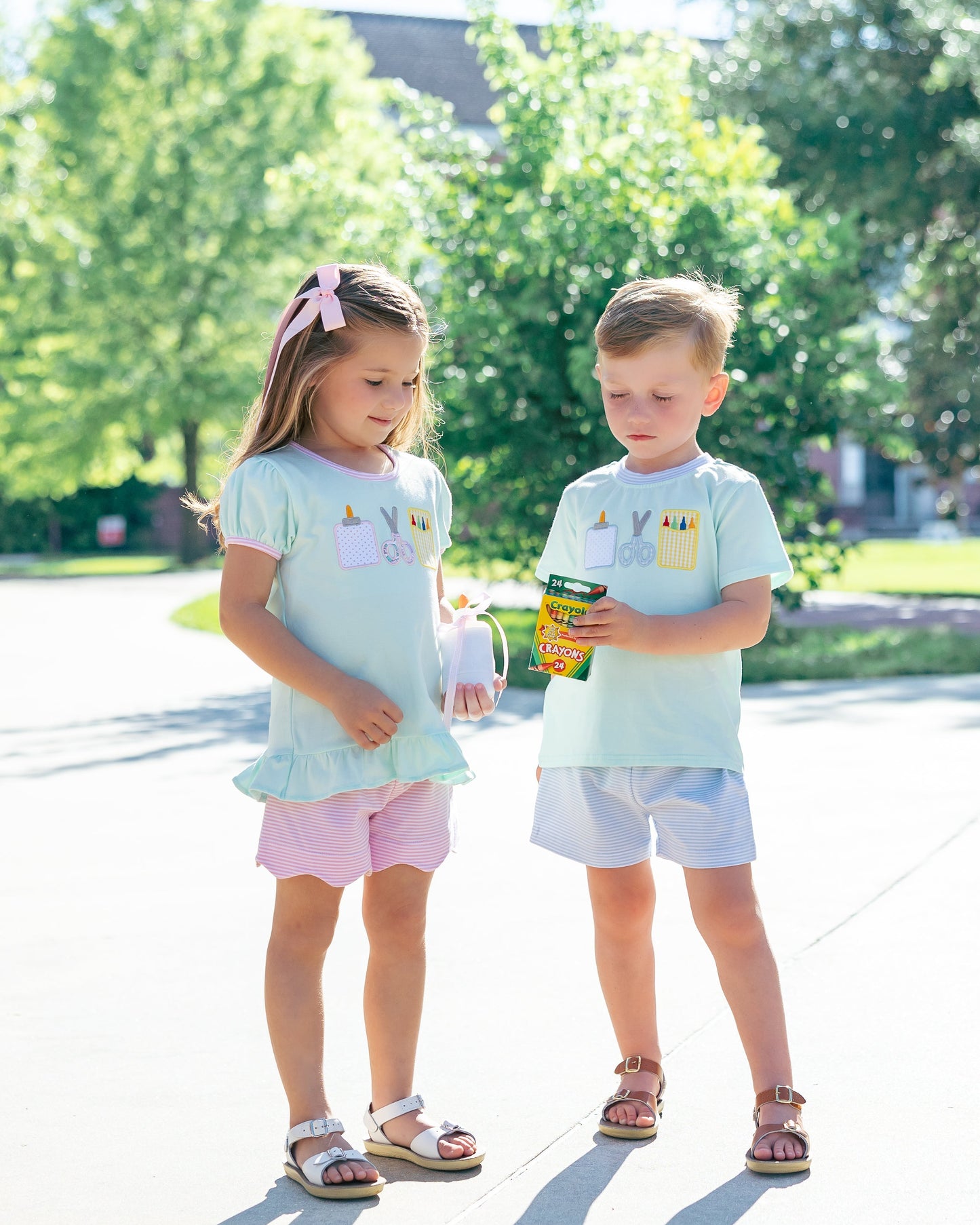 Ready Set Learn Scallop Short Set - Pre-Order