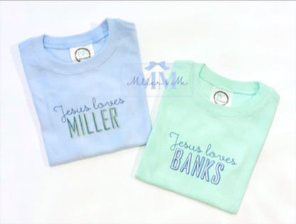 Jesus loves Personalized Children’s Shirt