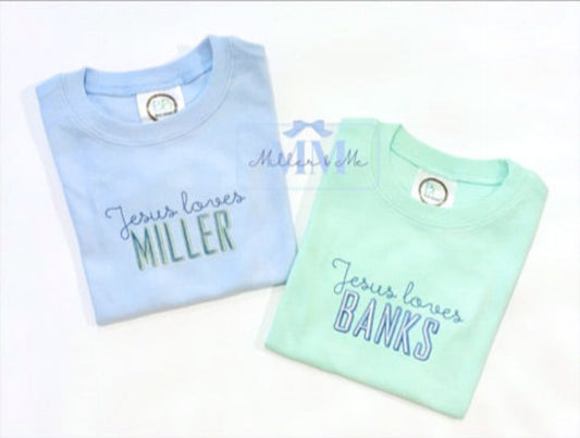Jesus loves Personalized Children’s Shirt