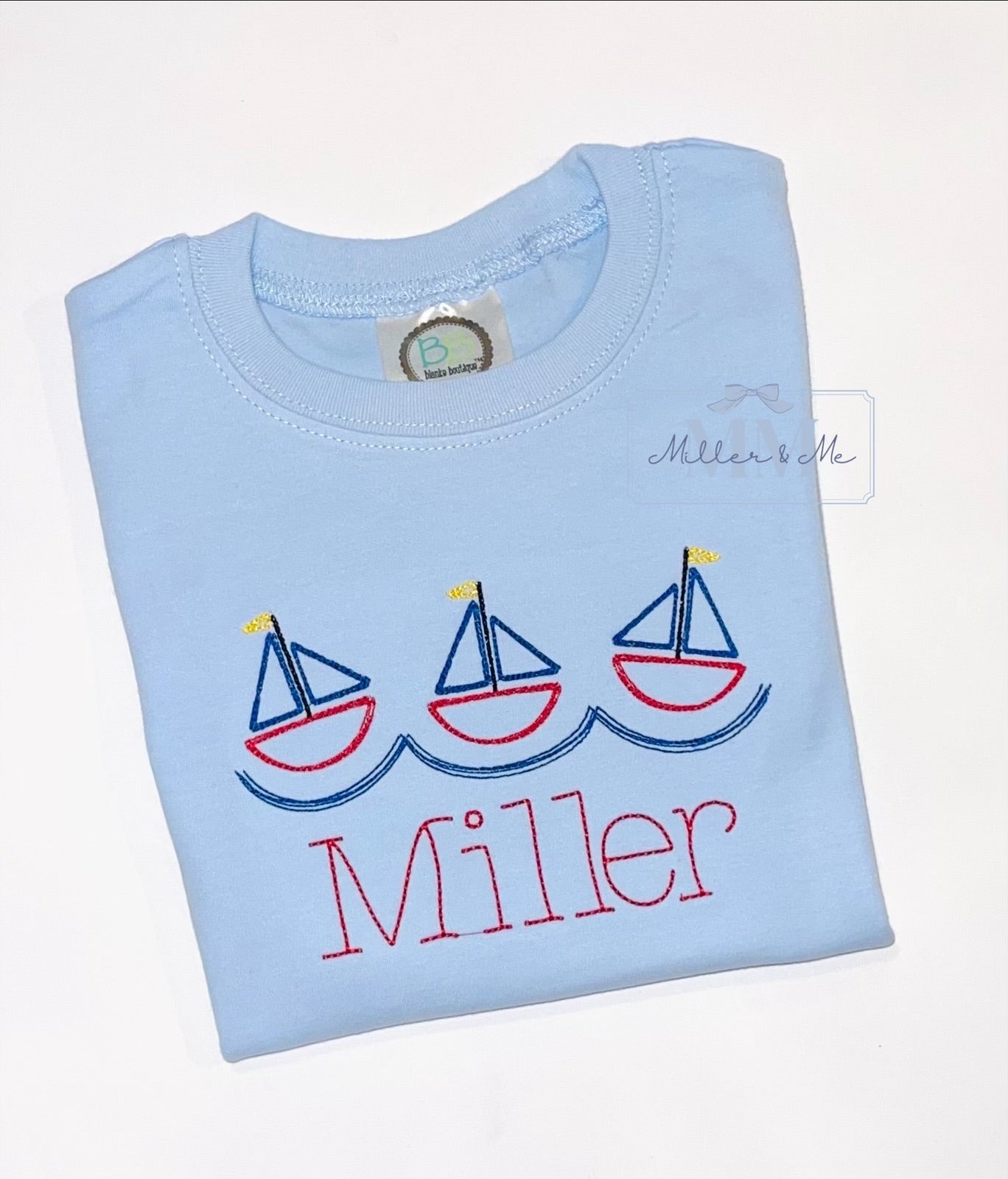 Personalized Sail Boat Shirt