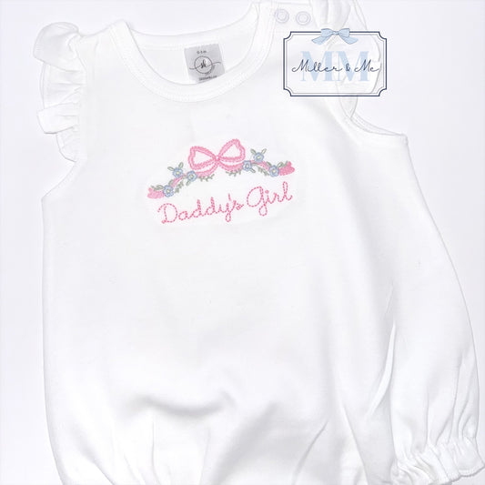 Daddy's Girl Flutter Sleeve Bubble