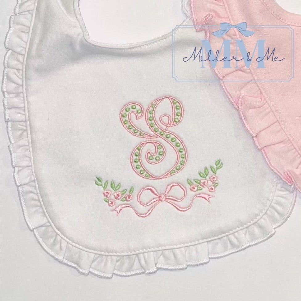 Baby Girl Ruffle Bib
