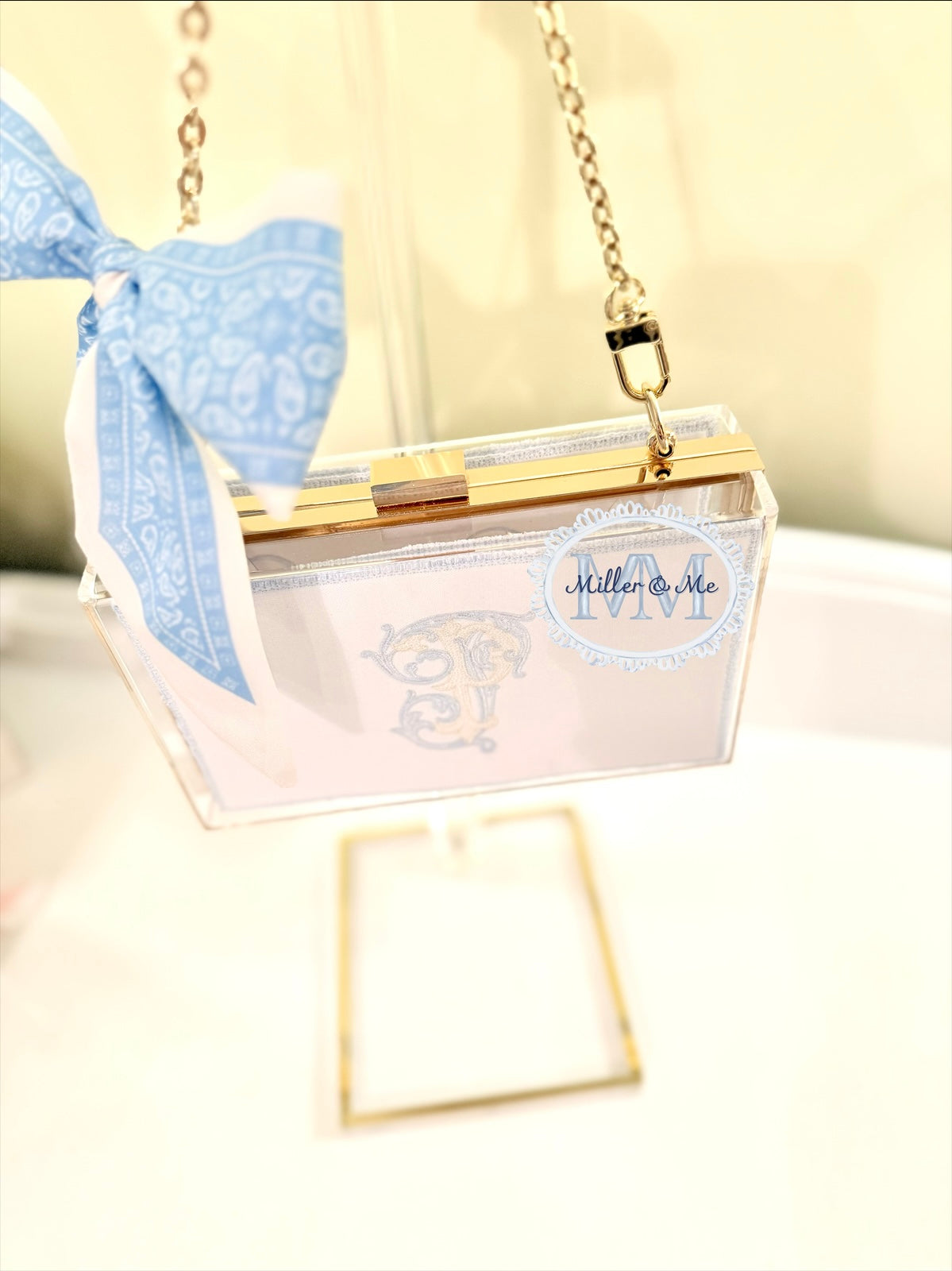 Personalized Acrylic Clutch