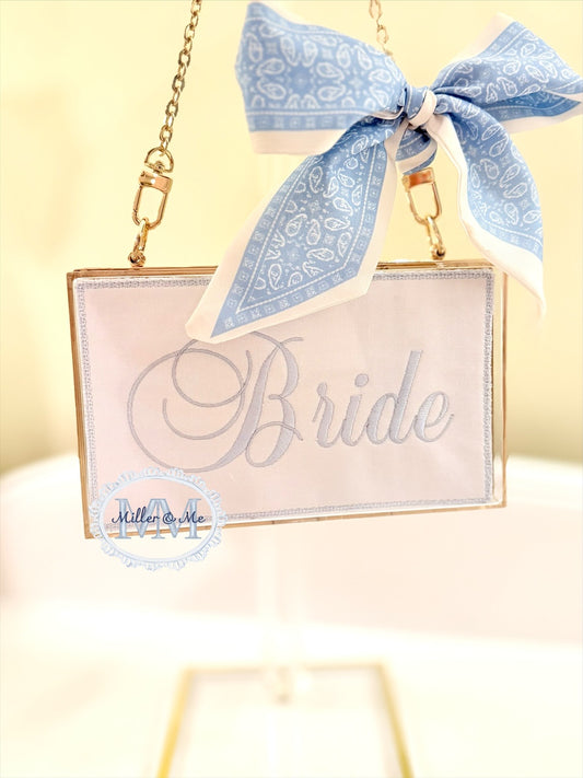 Personalized Acrylic Clutch