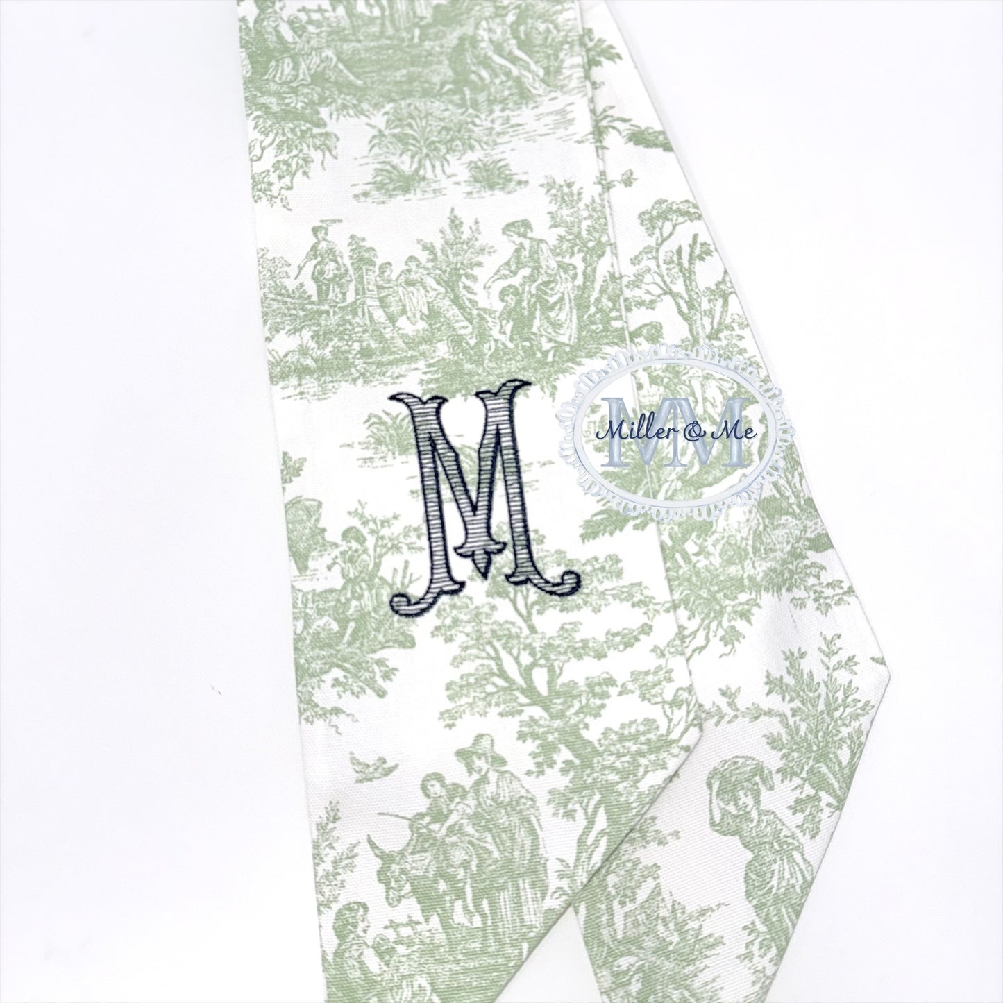 Toile Wreath Sash