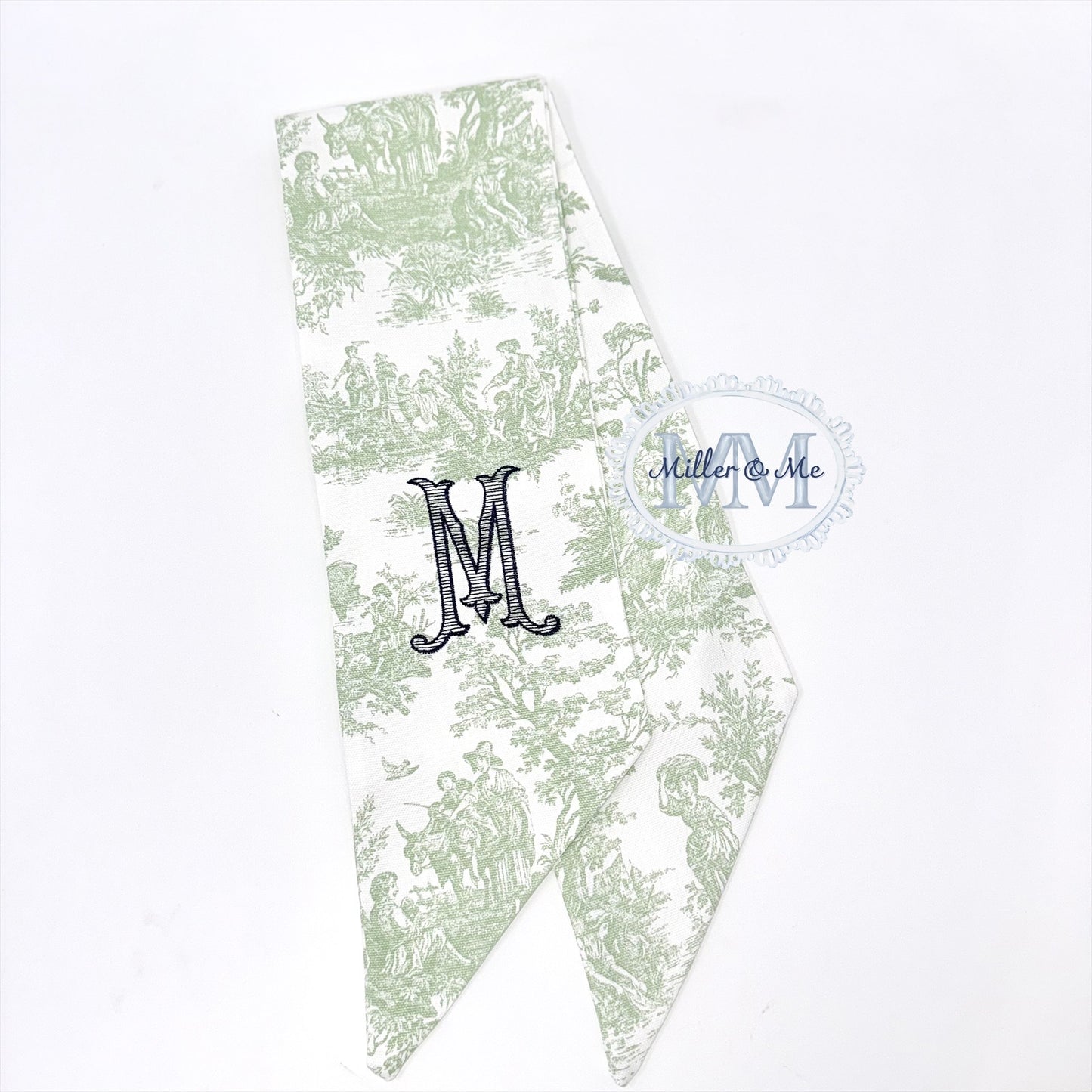 Toile Wreath Sash