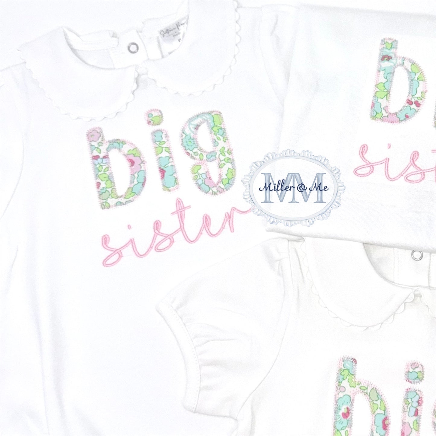 Big Sister/Brother Applique Bubble/Shirt