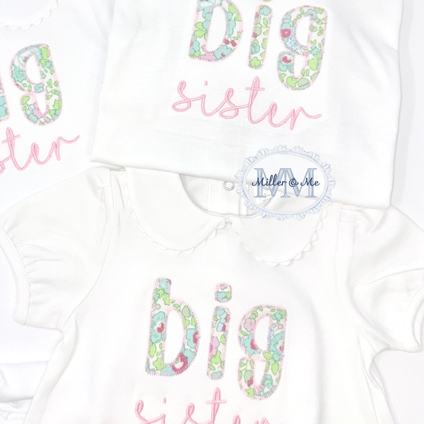 Big Sister/Brother Applique Bubble/Shirt
